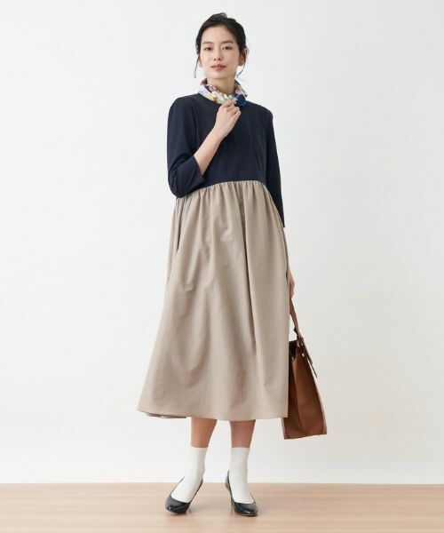 CARA O CRUZ / キャラ・オ・クルス ドレス | 洗える 切替ワンピース【セレモニー】 | 詳細2