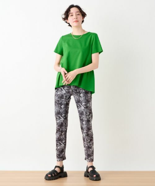 CARA O CRUZ / キャラ・オ・クルス カットソー | 洗える ペプラム切替Tシャツ | 詳細10