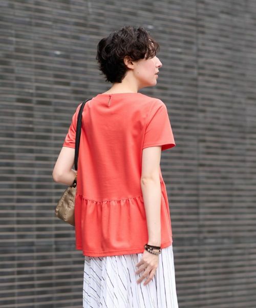 CARA O CRUZ / キャラ・オ・クルス カットソー | 洗える ペプラム切替Tシャツ | 詳細2