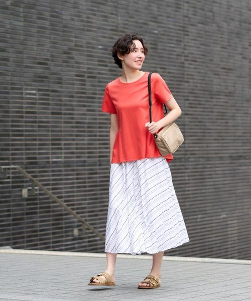 CARA O CRUZ / キャラ・オ・クルス カットソー | 洗える ペプラム切替Tシャツ | 詳細4