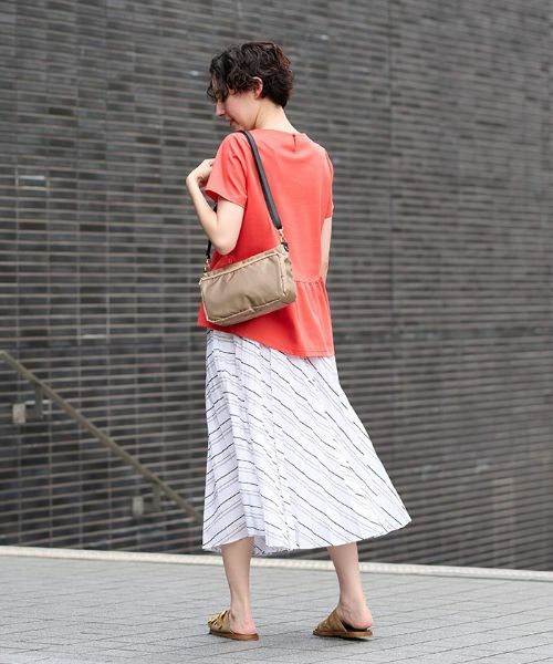 CARA O CRUZ / キャラ・オ・クルス カットソー | 洗える ペプラム切替Tシャツ | 詳細5