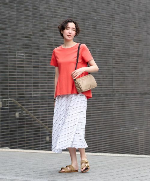 CARA O CRUZ / キャラ・オ・クルス カットソー | 洗える ペプラム切替Tシャツ | 詳細6