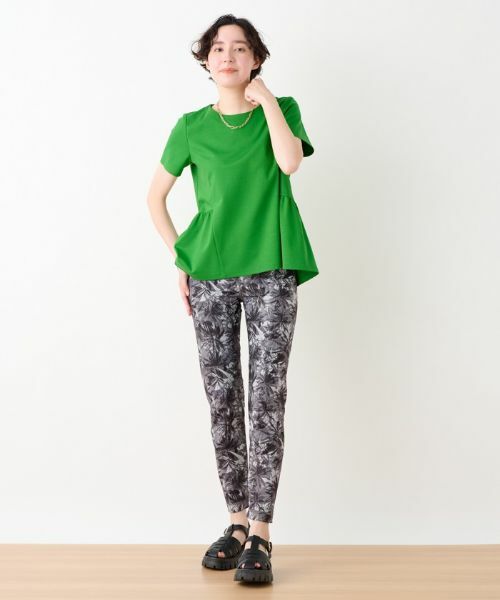 CARA O CRUZ / キャラ・オ・クルス カットソー | 洗える ペプラム切替Tシャツ | 詳細8