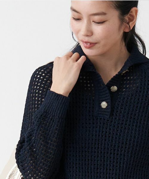 CARA O CRUZ / キャラ・オ・クルス ニット・セーター | 洗える ステンカラーニット | 詳細11