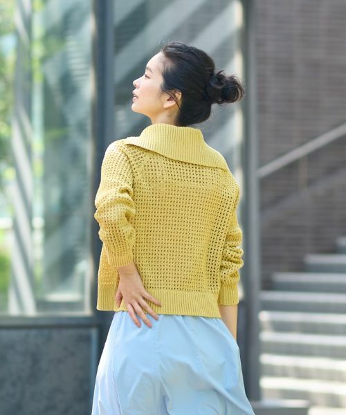 CARA O CRUZ / キャラ・オ・クルス ニット・セーター | 洗える ステンカラーニット | 詳細2