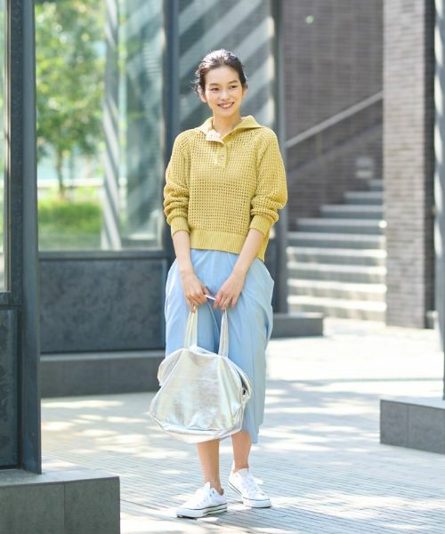 CARA O CRUZ / キャラ・オ・クルス ニット・セーター | 洗える ステンカラーニット | 詳細4