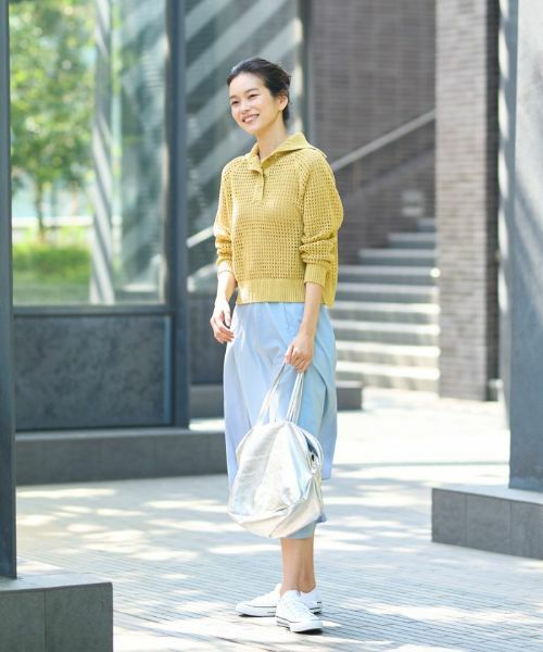 CARA O CRUZ / キャラ・オ・クルス ニット・セーター | 洗える ステンカラーニット | 詳細5