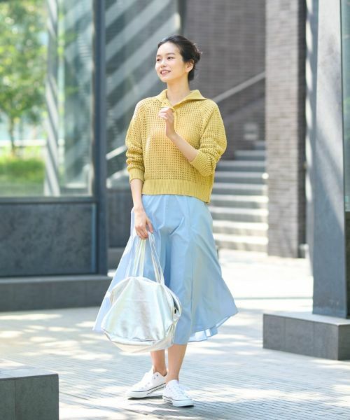 CARA O CRUZ / キャラ・オ・クルス ニット・セーター | 洗える ステンカラーニット | 詳細6