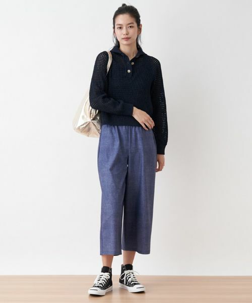 CARA O CRUZ / キャラ・オ・クルス ニット・セーター | 洗える ステンカラーニット | 詳細7