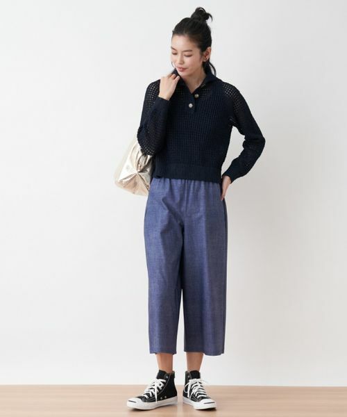 CARA O CRUZ / キャラ・オ・クルス ニット・セーター | 洗える ステンカラーニット | 詳細8