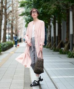 CARA O CRUZ / キャラ・オ・クルス ドレス | 洗える ストライプワンピース