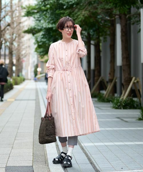 CARA O CRUZ / キャラ・オ・クルス ドレス | 洗える ストライプワンピース | 詳細10