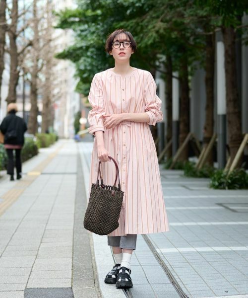 CARA O CRUZ / キャラ・オ・クルス ドレス | 洗える ストライプワンピース | 詳細11