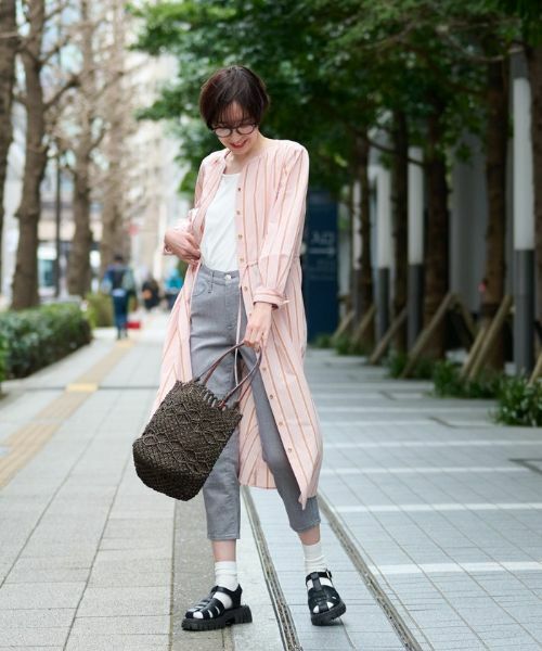 CARA O CRUZ / キャラ・オ・クルス ドレス | 洗える ストライプワンピース | 詳細13