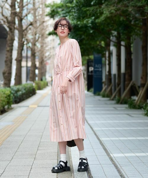 CARA O CRUZ / キャラ・オ・クルス ドレス | 洗える ストライプワンピース | 詳細4