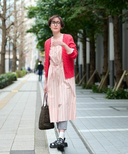 CARA O CRUZ / キャラ・オ・クルス ドレス | 洗える ストライプワンピース | 詳細8