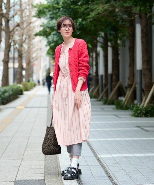 CARA O CRUZ / キャラ・オ・クルス ドレス | 洗える ストライプワンピース | 詳細9