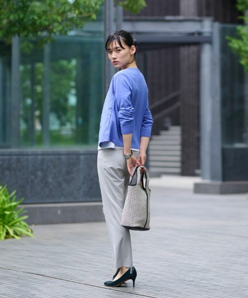 CARA O CRUZ / キャラ・オ・クルス カーディガン・ボレロ | 麻とニットの異素材MIXジャケット | 詳細13