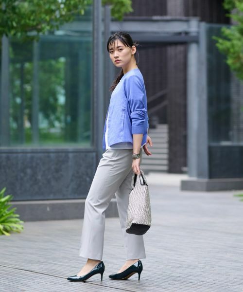 CARA O CRUZ / キャラ・オ・クルス カーディガン・ボレロ | 麻とニットの異素材MIXジャケット | 詳細14