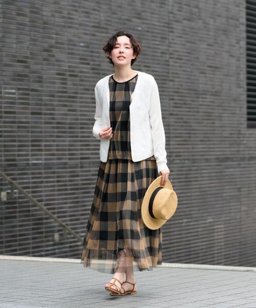 CARA O CRUZ / キャラ・オ・クルス カーディガン・ボレロ | 麻とニットの異素材MIXジャケット | 詳細2