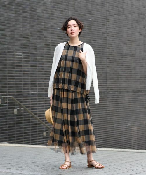 CARA O CRUZ / キャラ・オ・クルス カーディガン・ボレロ | 麻とニットの異素材MIXジャケット | 詳細6