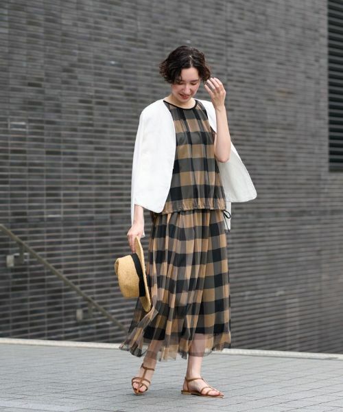 CARA O CRUZ / キャラ・オ・クルス カーディガン・ボレロ | 麻とニットの異素材MIXジャケット | 詳細8