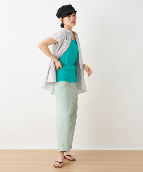 CARA O CRUZ / キャラ・オ・クルス キャミソール・チューブトップ | 洗える チュール使いのタンクトップ | 詳細11