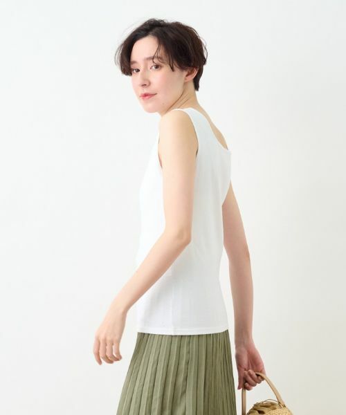 CARA O CRUZ / キャラ・オ・クルス キャミソール・チューブトップ | 洗える チュール使いのタンクトップ | 詳細13