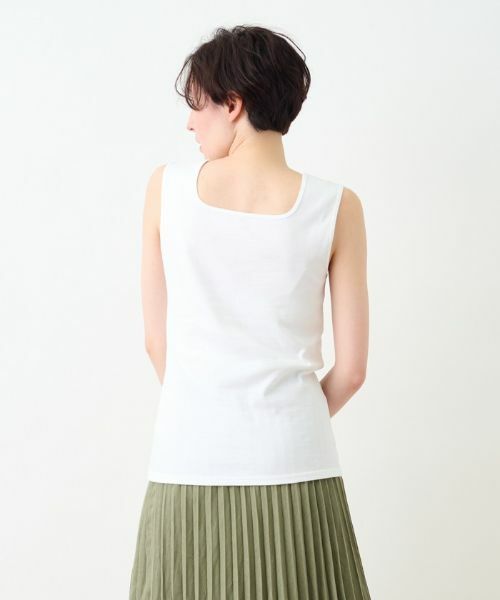 CARA O CRUZ / キャラ・オ・クルス キャミソール・チューブトップ | 洗える チュール使いのタンクトップ | 詳細14