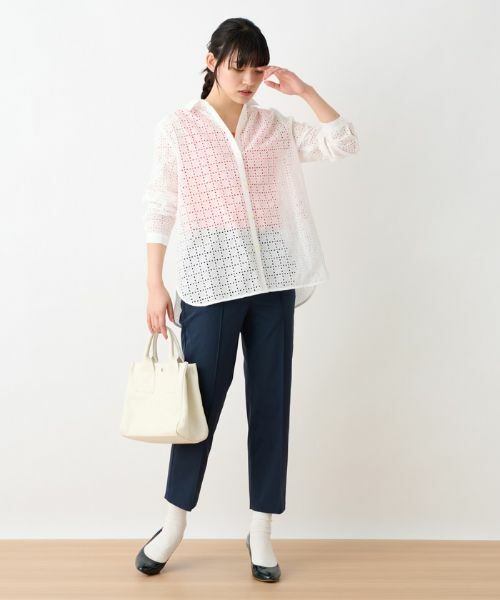 CARA O CRUZ / キャラ・オ・クルス キャミソール・チューブトップ | 洗える チュール使いのタンクトップ | 詳細8