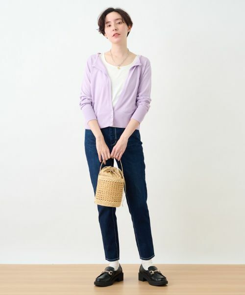 CARA O CRUZ / キャラ・オ・クルス カーディガン・ボレロ | パール調ボタンカーディガン | 詳細12