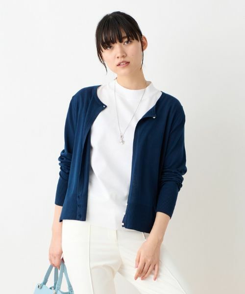 CARA O CRUZ / キャラ・オ・クルス カーディガン・ボレロ | パール調ボタンカーディガン | 詳細5