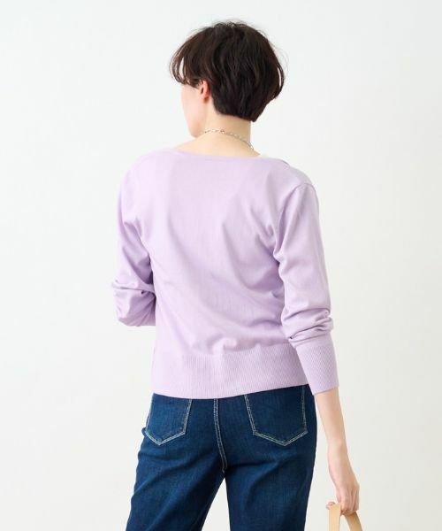 CARA O CRUZ / キャラ・オ・クルス カーディガン・ボレロ | パール調ボタンカーディガン | 詳細9