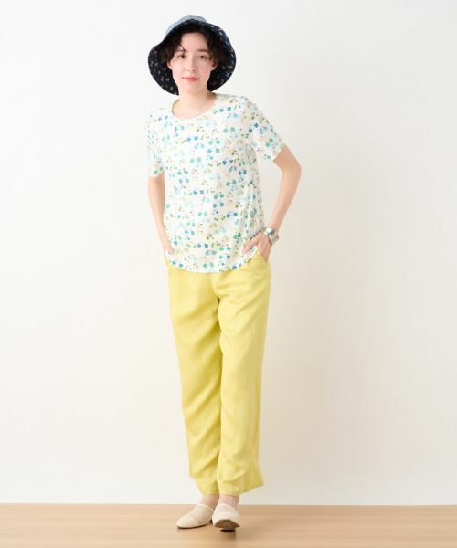 CARA O CRUZ / キャラ・オ・クルス その他パンツ | 後ろウエストゴムワイドパンツ | 詳細10