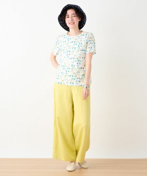 CARA O CRUZ / キャラ・オ・クルス その他パンツ | 後ろウエストゴムワイドパンツ | 詳細11