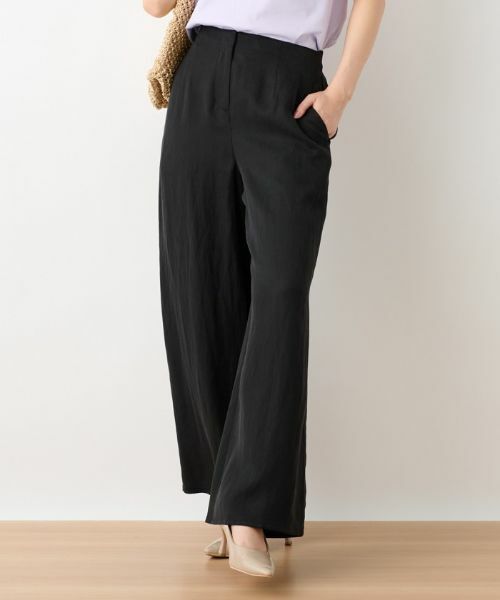 CARA O CRUZ / キャラ・オ・クルス その他パンツ | 後ろウエストゴムワイドパンツ | 詳細12