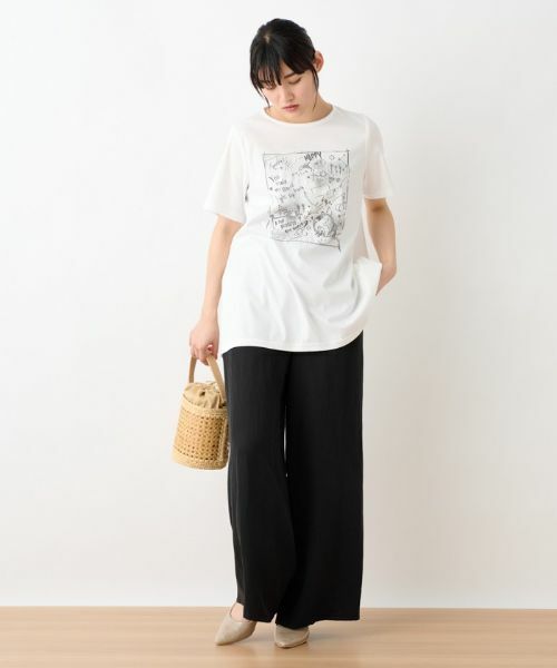 CARA O CRUZ / キャラ・オ・クルス その他パンツ | 後ろウエストゴムワイドパンツ | 詳細15