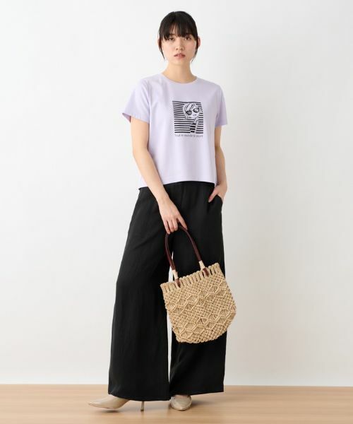 CARA O CRUZ / キャラ・オ・クルス その他パンツ | 後ろウエストゴムワイドパンツ | 詳細17