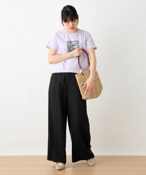 CARA O CRUZ / キャラ・オ・クルス その他パンツ | 後ろウエストゴムワイドパンツ | 詳細18