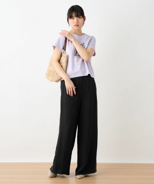 CARA O CRUZ / キャラ・オ・クルス その他パンツ | 後ろウエストゴムワイドパンツ | 詳細19