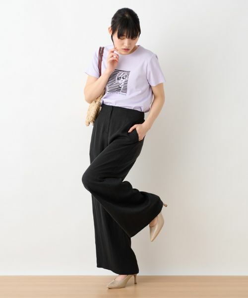 CARA O CRUZ / キャラ・オ・クルス その他パンツ | 後ろウエストゴムワイドパンツ | 詳細20