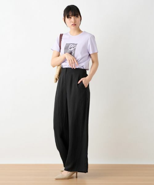 CARA O CRUZ / キャラ・オ・クルス その他パンツ | 後ろウエストゴムワイドパンツ | 詳細21