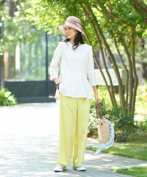 CARA O CRUZ / キャラ・オ・クルス その他パンツ | 後ろウエストゴムワイドパンツ | 詳細24