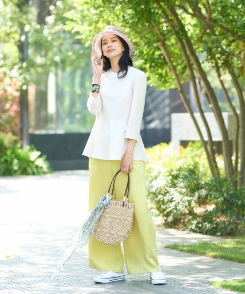 CARA O CRUZ / キャラ・オ・クルス その他パンツ | 後ろウエストゴムワイドパンツ | 詳細25