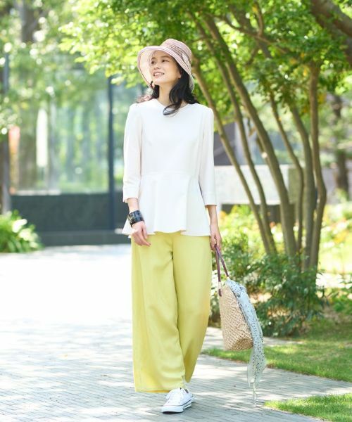 CARA O CRUZ / キャラ・オ・クルス その他パンツ | 後ろウエストゴムワイドパンツ | 詳細26