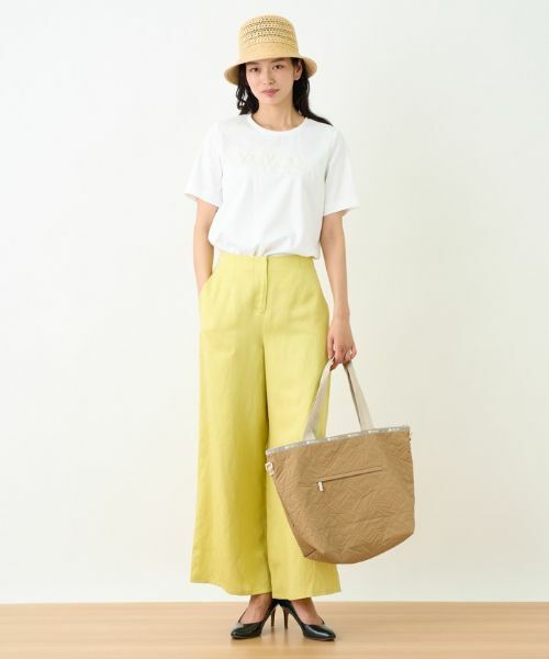 CARA O CRUZ / キャラ・オ・クルス その他パンツ | 後ろウエストゴムワイドパンツ | 詳細27