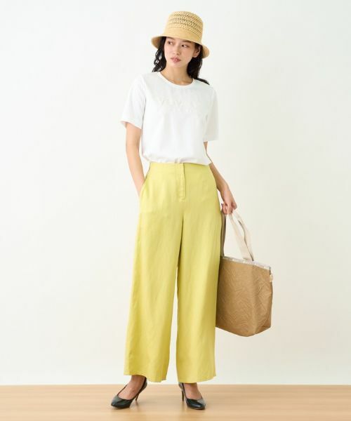 CARA O CRUZ / キャラ・オ・クルス その他パンツ | 後ろウエストゴムワイドパンツ | 詳細28