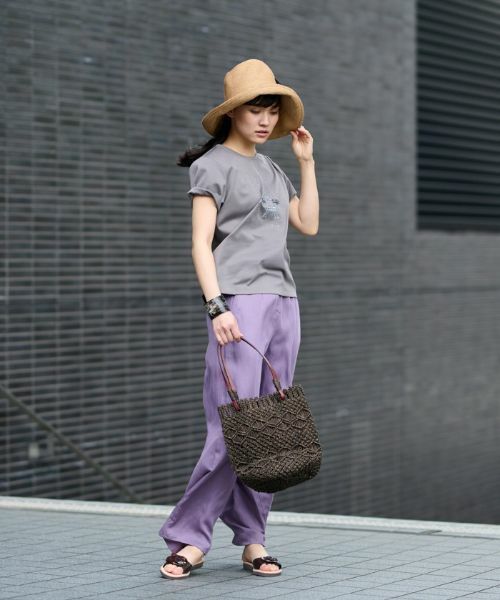 CARA O CRUZ / キャラ・オ・クルス その他パンツ | 後ろウエストゴムワイドパンツ | 詳細4