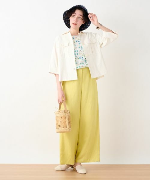 CARA O CRUZ / キャラ・オ・クルス その他パンツ | 後ろウエストゴムワイドパンツ | 詳細8