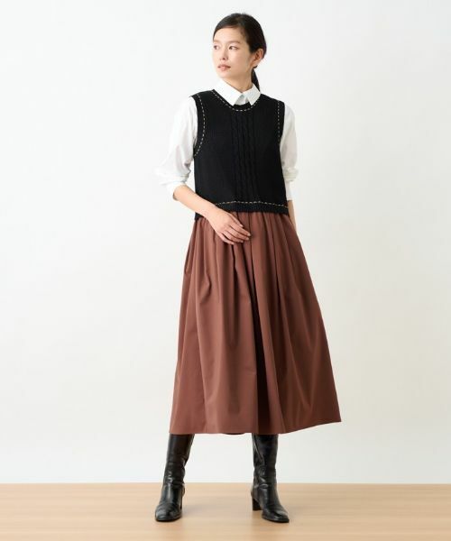 CARA O CRUZ / キャラ・オ・クルス ドレス | 【店頭人気】ドッキングワンピース | 詳細14